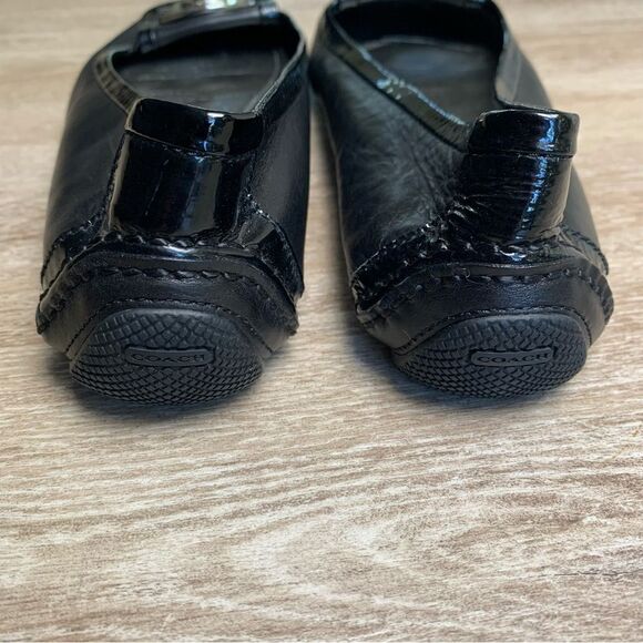 Coach Vinette Black Leather Ballet Flats - Picture 5 of 8